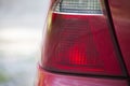 Close Up of an Unlit Rear Taillight Royalty Free Stock Photo