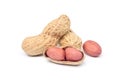 Unpeeled peanuts and seeds Royalty Free Stock Photo