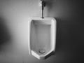 Close up of urinal men public toilet, Closeup white urinal in men`s bathroom Royalty Free Stock Photo