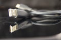Close up usb cable Royalty Free Stock Photo