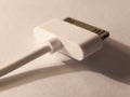 Close up of a usb charger head for a mp3 player Royalty Free Stock Photo