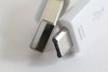 Close-up usb type a and type c for mobile phone Royalty Free Stock Photo