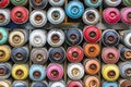 Close up used spray paint cans Royalty Free Stock Photo