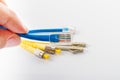 Close up of UTP LAN cable Royalty Free Stock Photo
