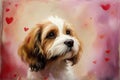Close Up Of A Valentine Puppy At 30-1-2025 Royalty Free Stock Photo