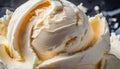 Vanilla ice-cream texture. Sweet summer dessert