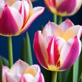 close up of a variegated tulip trending on artstation sharp focus studio photo intricate details