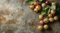 Close Up of a Variety of Fruit on a Table Royalty Free Stock Photo