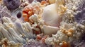 Close-Up of Various Colored Corals Royalty Free Stock Photo