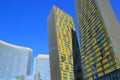 Close up of Veer twin towers in Las Vegas, Nevada, USA