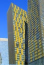 Close up of Veer twin towers in Las Vegas, Nevada, USA