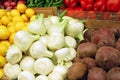 Close up of vegetables on market stand Royalty Free Stock Photo