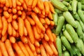 Close up of vegetables on market stand Royalty Free Stock Photo