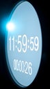 Digital Clock Countdown Timer Displaying 11:59:59 to 00:00:26 Royalty Free Stock Photo