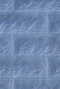 Close-up vertical texture blue brick wall blocks abstract pattern background structure Royalty Free Stock Photo