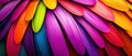Close-up of Vibrant Colored Feathers Royalty Free Stock Photo