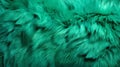 Close-up of a vibrant green texture of soft fur with various shades of emerald. Dyed animal fur. Concept is Softness Royalty Free Stock Photo