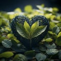 heart shape green leaf