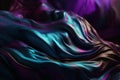 Close-up of vibrant purple and blue digital painting