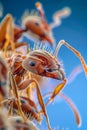 Close-up of vibrant red imported fire ant Solenopsis invicta Royalty Free Stock Photo
