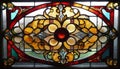 Stained Glass Artistry Detail
