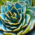 A close-up of a vibrant succulent plant1, Generative AI