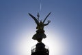 Close-up of Victory Column silhouette Royalty Free Stock Photo