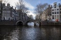 Close Up Vier heemskinderenbrug Bridge At Amsterdam The Netherlands 8-2-2022 Royalty Free Stock Photo