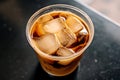 Close-up Vietnamese iced coffee, Coffee. AI Generated