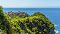 A close-up view from above the village of Corniglia, Italy Royalty Free Stock Photo