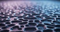A close-up view of an abstract, AI-generated surface featuring an array of irregular, Royalty Free Stock Photo