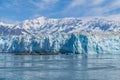 A close up view across the snout of the Hubbard Glacier, Alaska Royalty Free Stock Photo