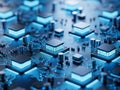 Close-up view of advanced circuit board Royalty Free Stock Photo