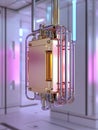 Advanced quantum device with glowing components