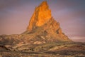 Close up view of Agathla Peak, north of Kayenta, Arizona Royalty Free Stock Photo