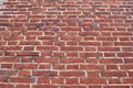 Close up view on aged and weathered red brick wall textures in high resolution Royalty Free Stock Photo