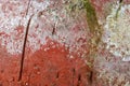 Close up view on aged and weathered red brick wall textures in high resolution Royalty Free Stock Photo