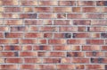 Close up view on aged and weathered red brick wall textures in high resolution Royalty Free Stock Photo