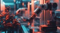 Close-Up View of AI-Powered Machine Analyzing Resumes in a Lab