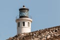 Close-Up View of Anacapa Lighthouse on Anacapa Island in Southern California Royalty Free Stock Photo