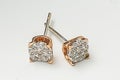 Diamond Earings Royalty Free Stock Photo