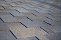 Close up view on Asphalt Roofing Shingles Background. Roof Shingles - Roofing