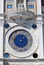 Close up view of astronomical clock at San Marco Square Royalty Free Stock Photo