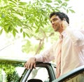 Businessman on phone call. Royalty Free Stock Photo