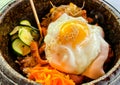 Authentic korean hotstone bowl Royalty Free Stock Photo