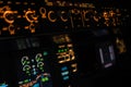 Close up view of an autopilot panel Royalty Free Stock Photo