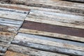 A close-up view of the background, many different old wooden panels Royalty Free Stock Photo