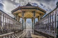 Close up view of Bandstand near the beach.