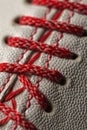 Close-up view of baseball stitching on a leather surface, suitable for use in sports or design-related contexts Royalty Free Stock Photo