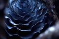 a close up view of a black flower Royalty Free Stock Photo